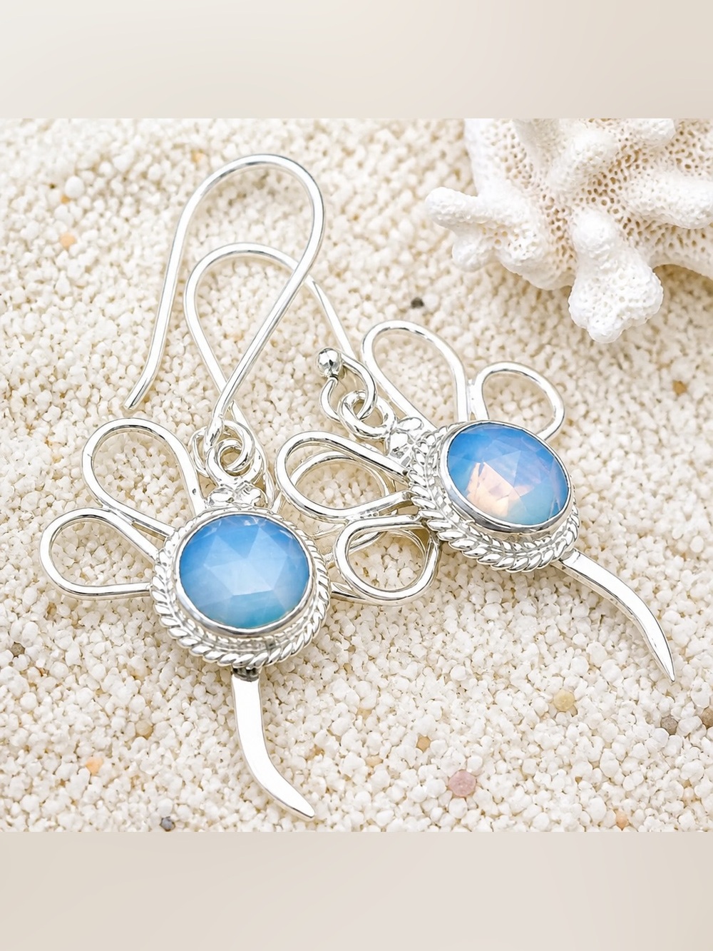 NEW! Opalite Butterfly Earrings